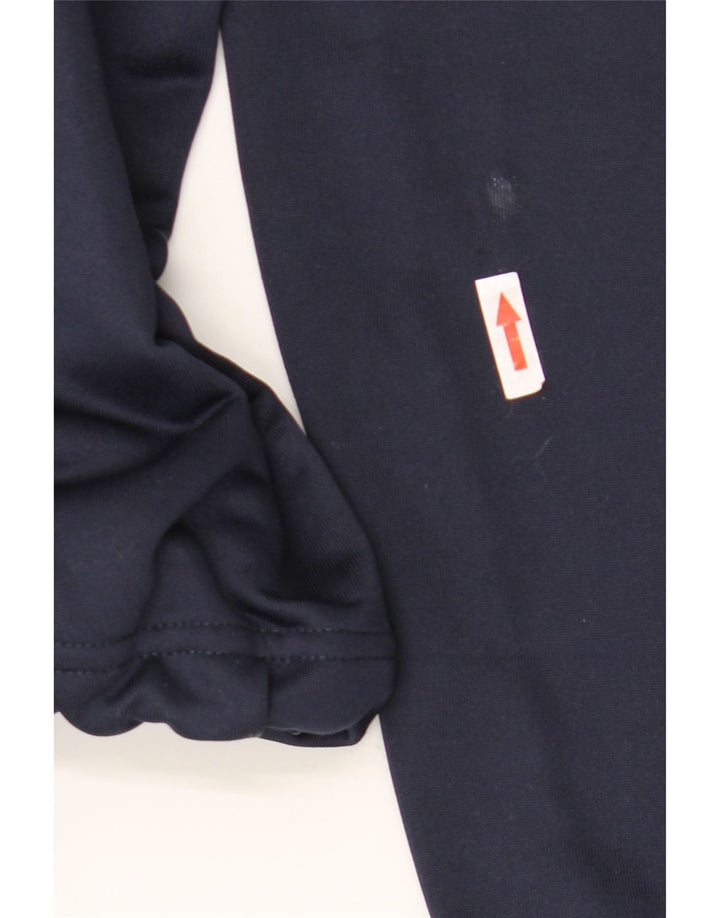 Canterbury Mens Zip Neck Pullover Tracksuit Top XL Navy Blue Polyester