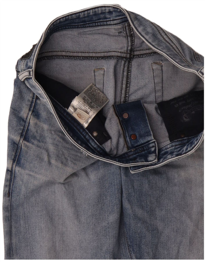 Diesel Mens Straight Jeans W34 L30 Blue Cotton