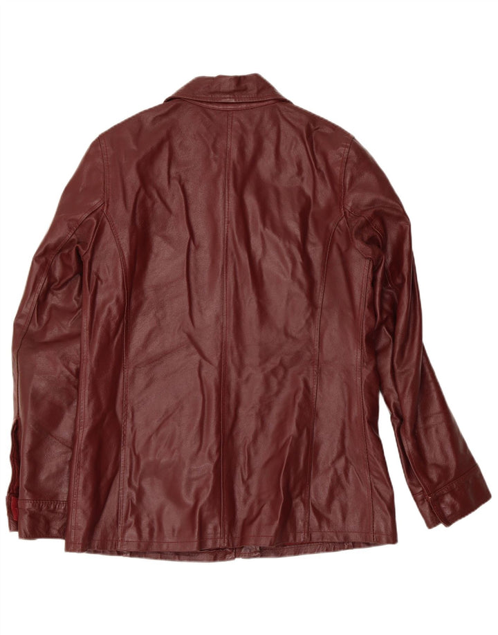 Conbipel Γυναικείο Δερμάτινο Μπουφάν IT 44 Medium Maroon