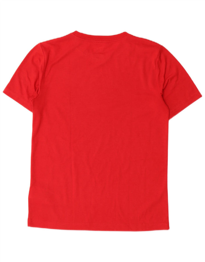 Jordan Boys Graphic T-Shirt Top 12-13 Years Large Red Polyester