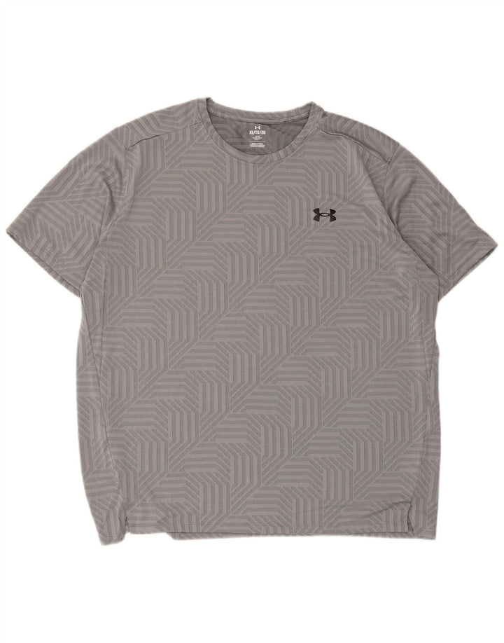 Maglietta da uomo Under Armour Top XL Grigio geometrico