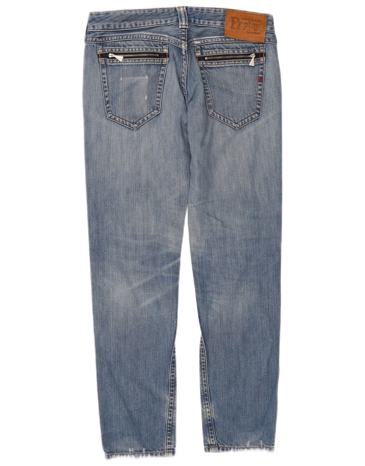 Jeans slim da donna Replay W29 L30 cotone blu