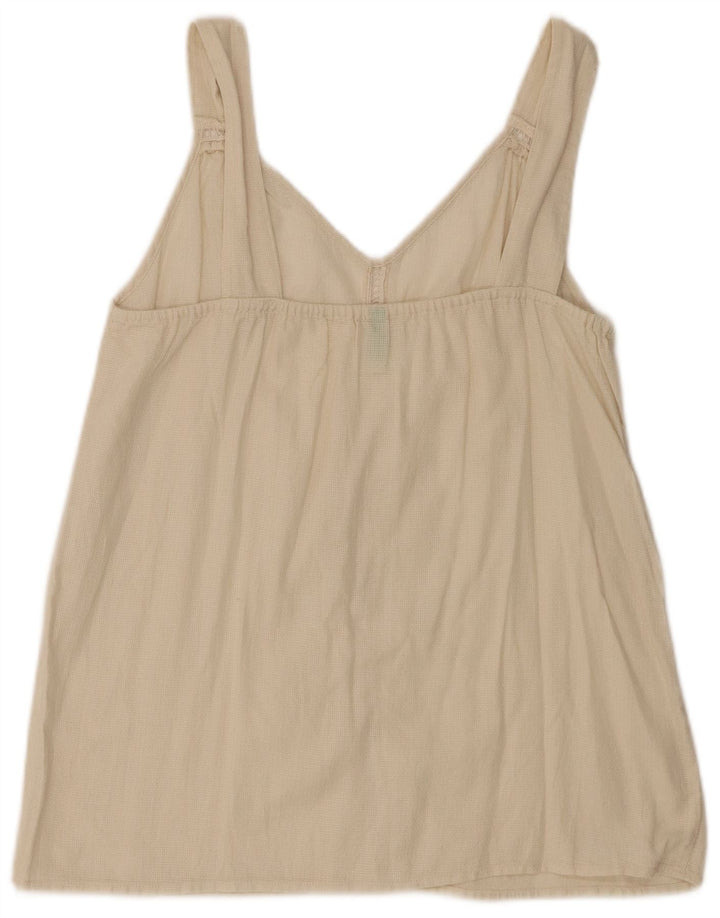 Benetton Womens Cami Top UK 12 Medium Off White