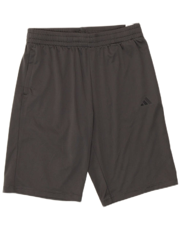 Adidas Boys Sport Shorts 13-14 Years Grey Polyester