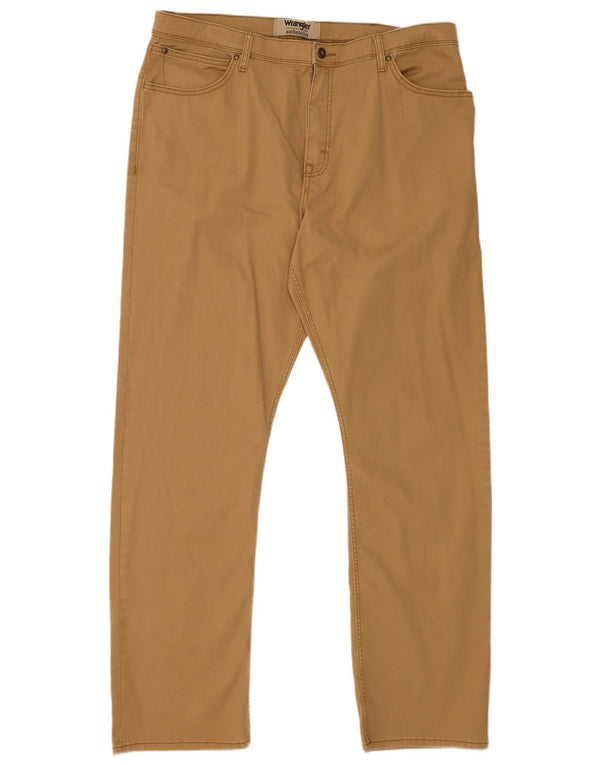Wrangler Mens Straight Cargo Nadrág W38 L32 Bézs Pamut