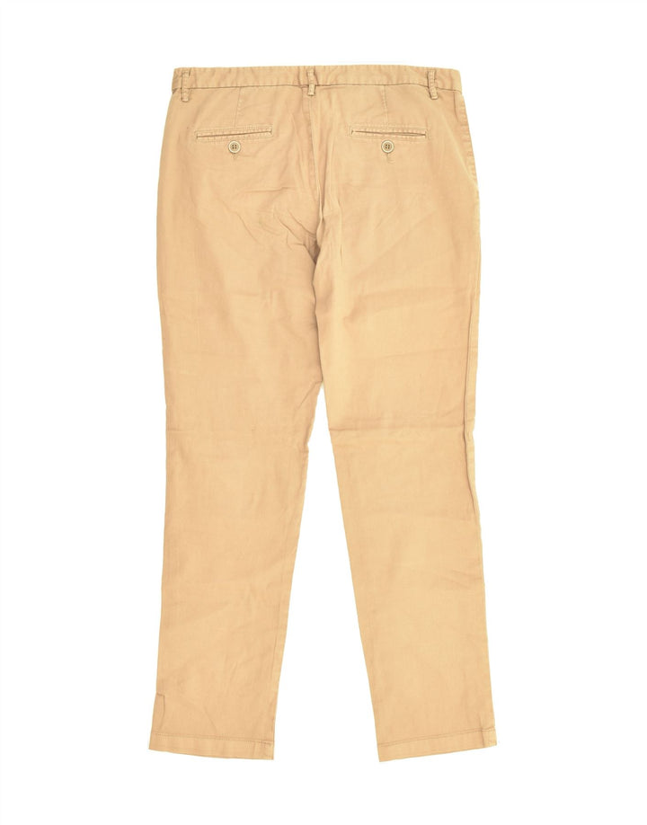 BENETTON Womens Slim Chino Trousers UK 8 Small W27 L27 Beige Cotton | Vintage Benetton | Thrift | Second-Hand Benetton | Used Clothing | Messina Hembry 