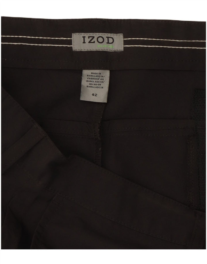Izod Herre Chino Shorts W42 2XL Sort Polyester