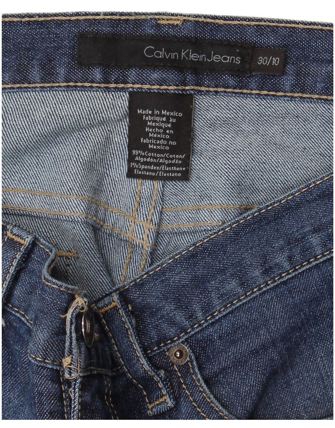 CALVIN KLEIN Womens Bootcut Jeans US 10 Large W30 L32 Blue Cotton
