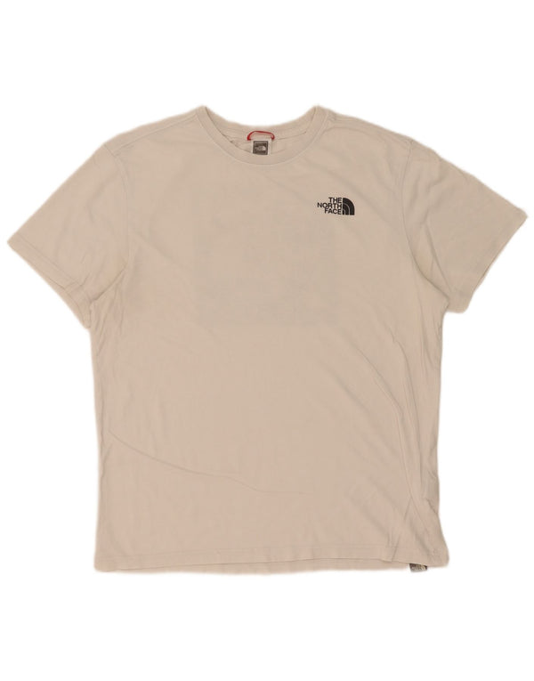 The North Face Herre grafisk T-shirt Top Medium Hvid Bomuld