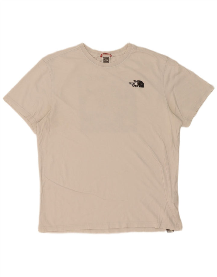 The North Face Mens Graphic T-Shirt Top Medium White Cotton