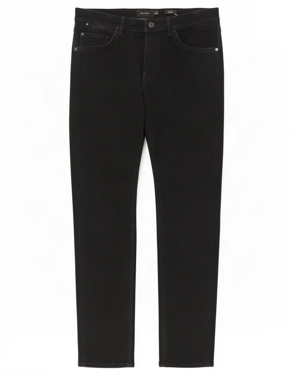 Massimo Dutti Mens Slim Jeans EU 38 Small W30 L30 Negro Algodón