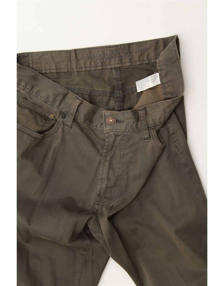AMERICAN EAGLE Mens Slim Casual Trousers W32 L30  Brown Cotton Vintage American Eagle and Second-Hand American Eagle from Messina Hembry 