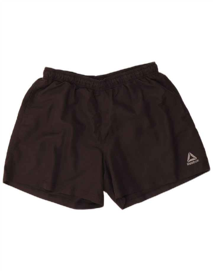 Reebok Sportshorts til mænd, store sorte polyester