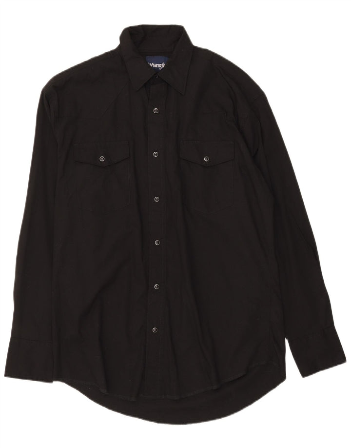 Wrangler Herrenhemd Mittelschwarze Baumwolle
