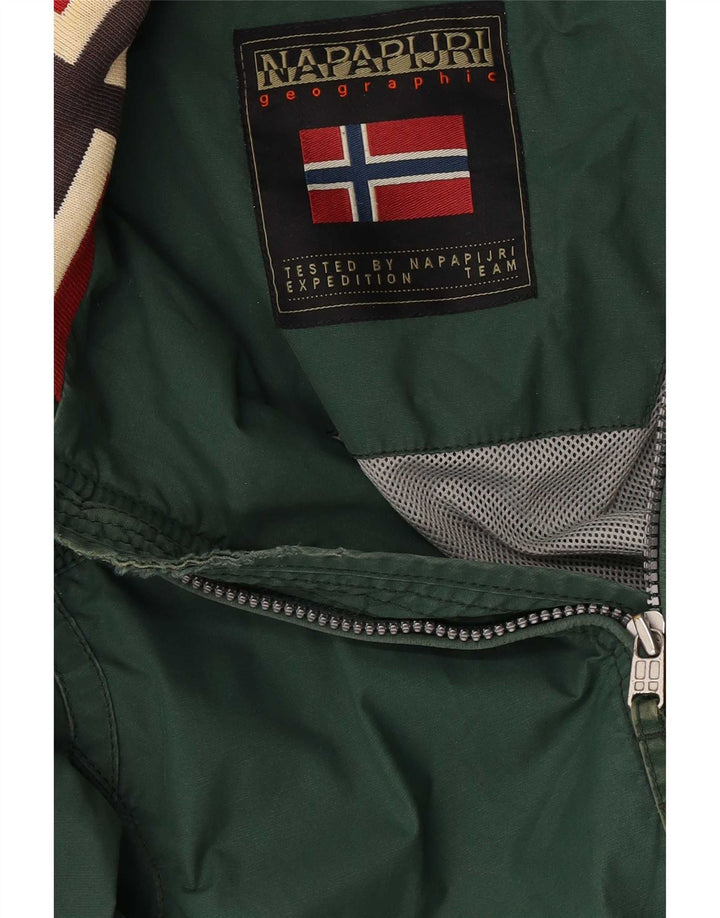 Napapijri Herre Geographic Bomber Jacket UK 36 Small Green