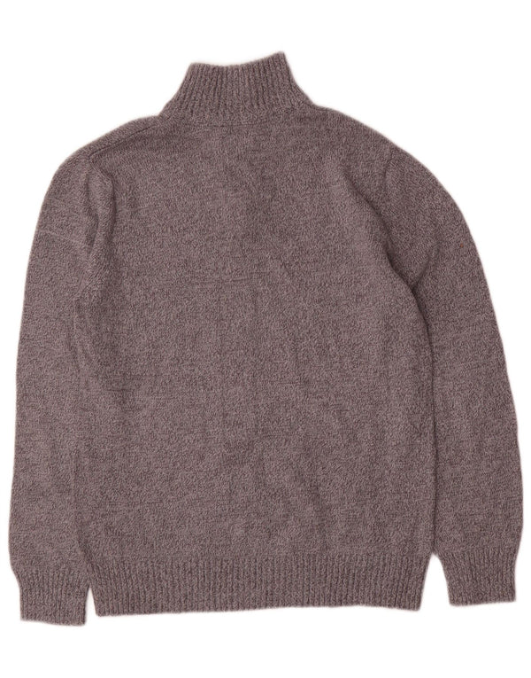 Nautica Boys Zip Neck Jumper Sweater 12-13 År Stor Grå Bomuld