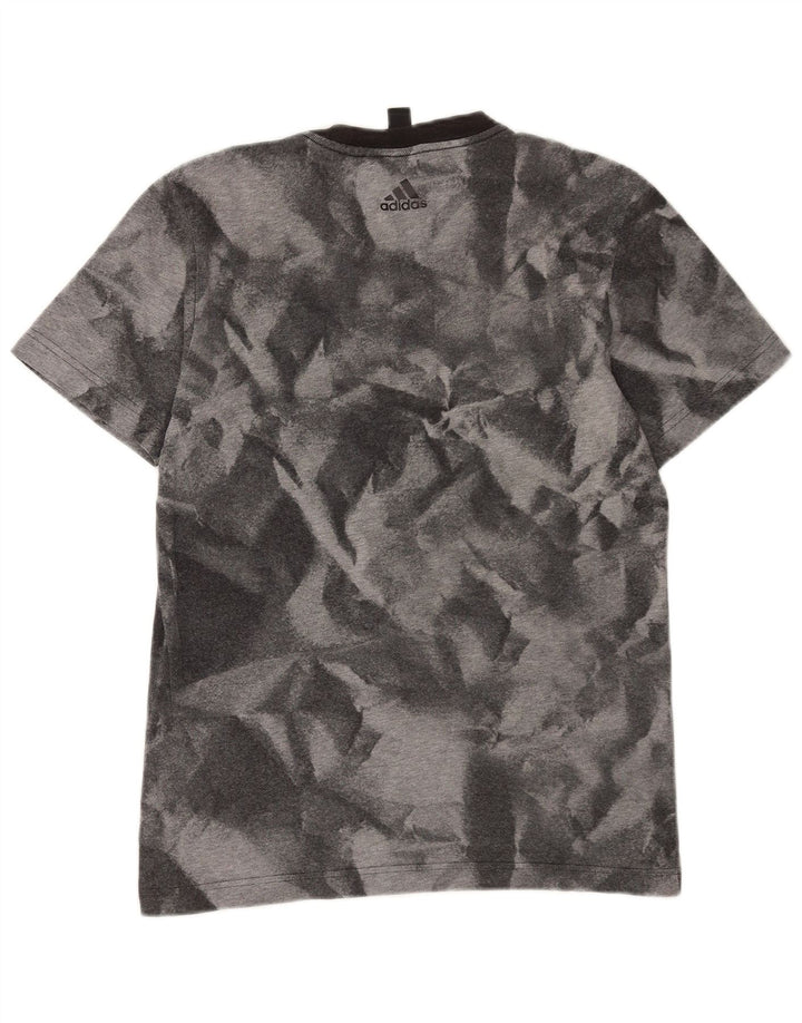ADIDAS Mens Graphic T-Shirt Top Small Grey Tie Dye