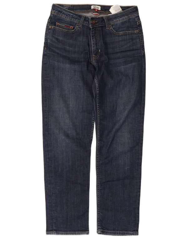 Tommy Hilfiger Dame Straight Jeans W27 L26 Marineblå Bomuld
