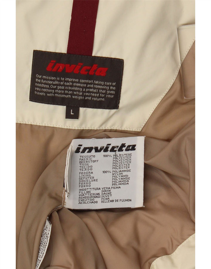 Chaqueta acolchada para mujer Invicta UK 46 Grande Poliéster blanco roto