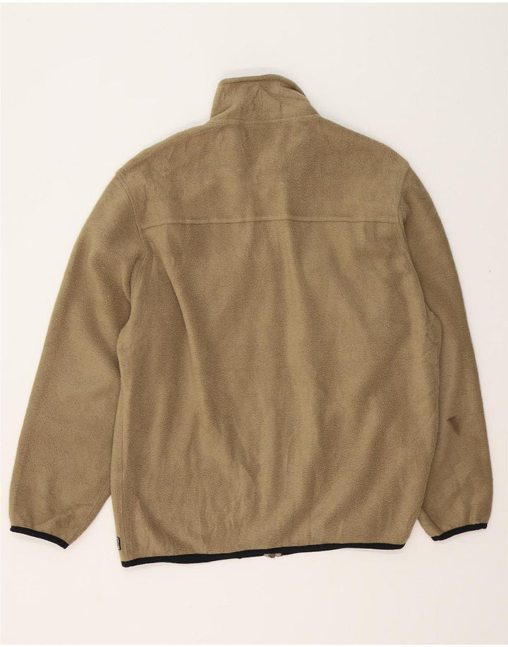 FILA Mens Fleece Jacket UK 40 Large Beige