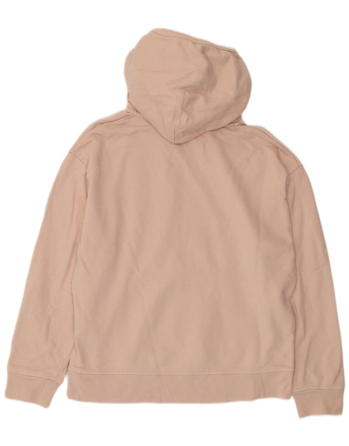 LEVI'S Oversized hættetrøjetrøje til kvinder UK 14 Medium Pink Bomuld