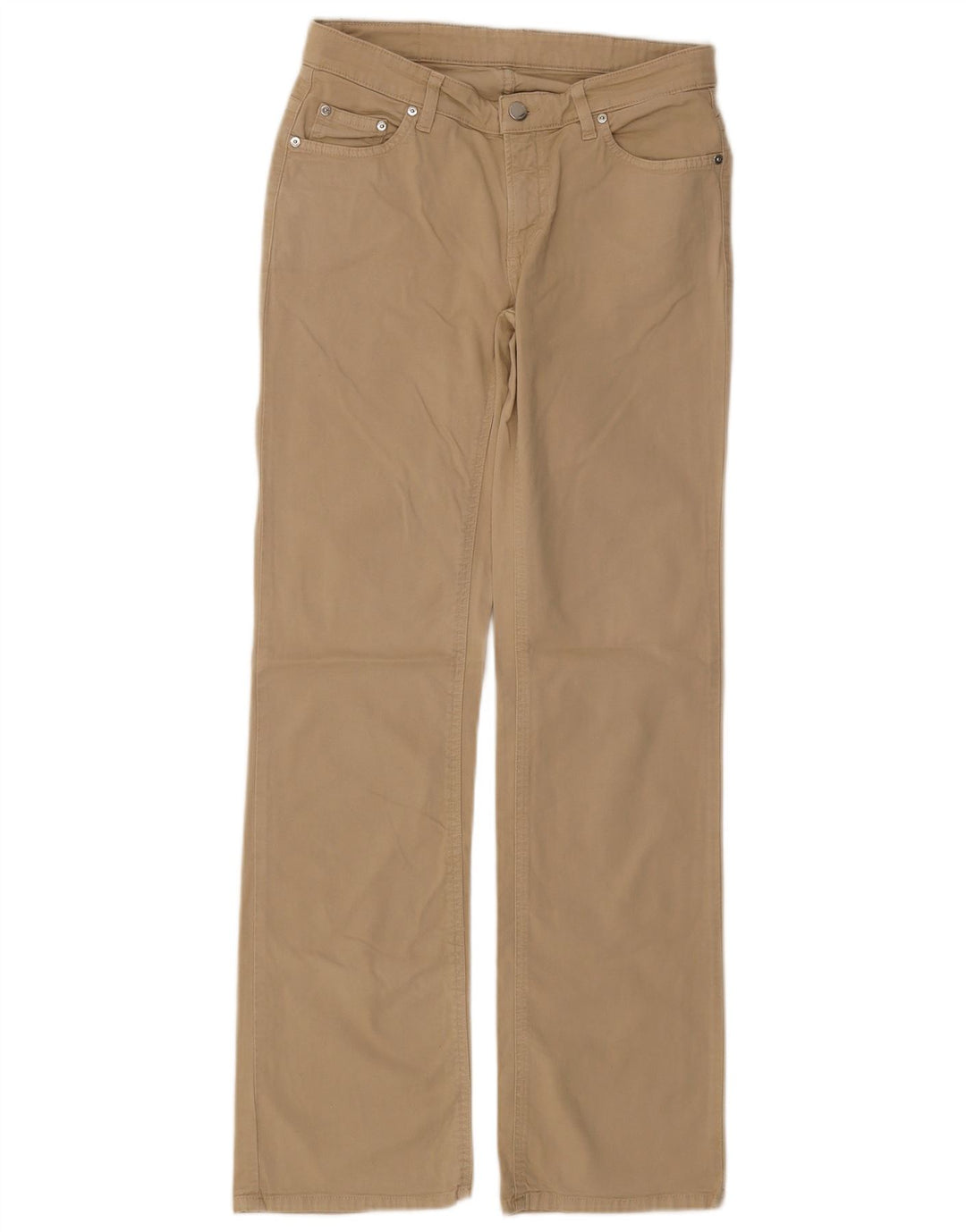 GANT Calça feminina reta casual W27 L32 algodão bege
