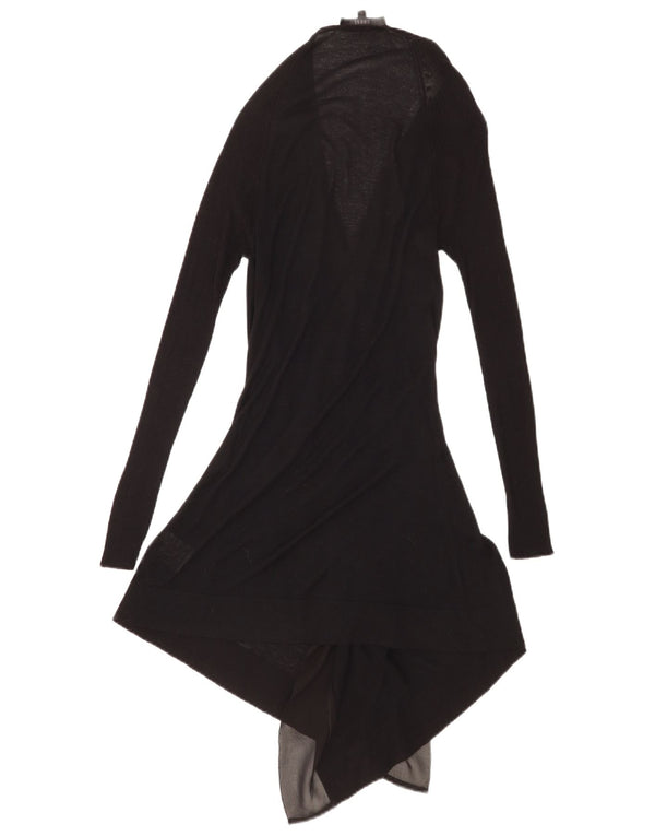 Asymetryczny sweter damski Coast o długim kroju UK 8 Small Black Wiskoza