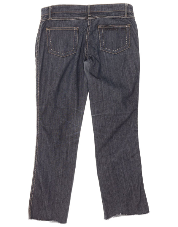 Roccobarocco Damen Straight Jeans W32 L29 Marineblau Baumwolle