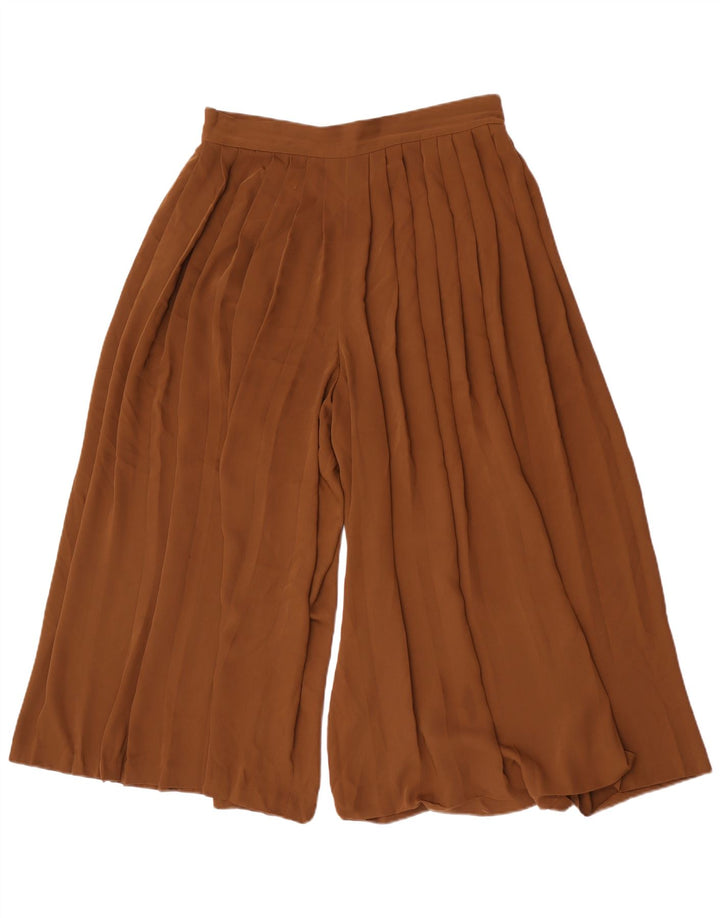Massimo Dutti Dame Cullotes Capri Bukser Large W32 L22 Brun Polyester