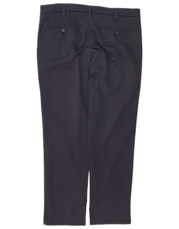 Dockers Mens Slim Tapered Chino Trousers W36 L30 Navy Blue Cotton