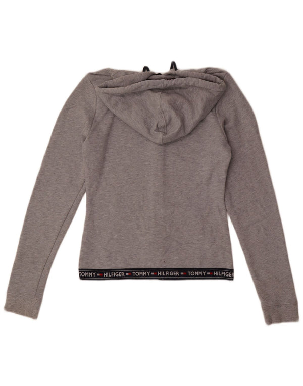 Maglione con cappuccio e zip da donna Tommy Hilfiger UK 10 Small Grey Colourblock