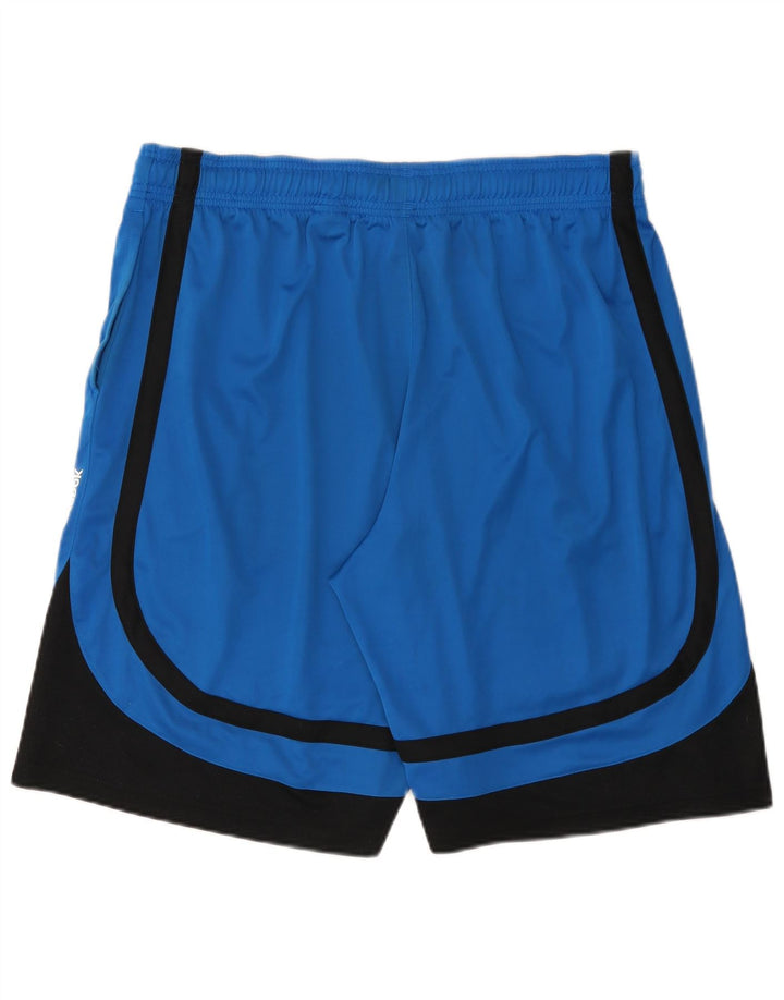 REEBOK Mens Sport Shorts XL  Blue Colourblock Polyester