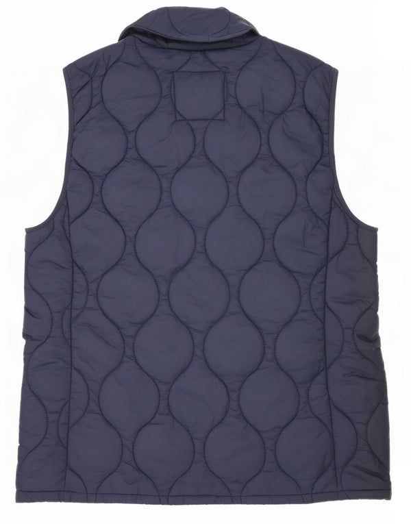 Crew Clothing Chaleco acolchado para mujer UK 40 Large Nylon azul marino