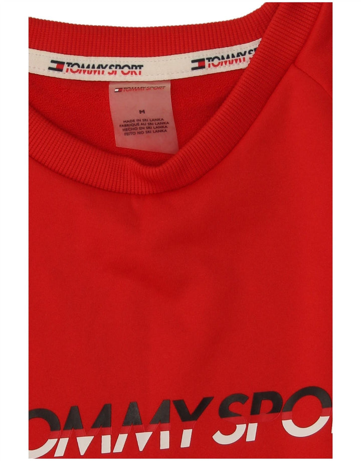 Felpa grafica da uomo Tommy Hilfiger Maglione color block rosso medio