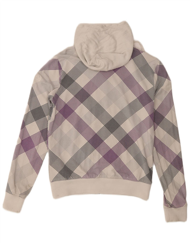 Sergio Tacchini Dame Hættetrøje UK 8 Small White Check