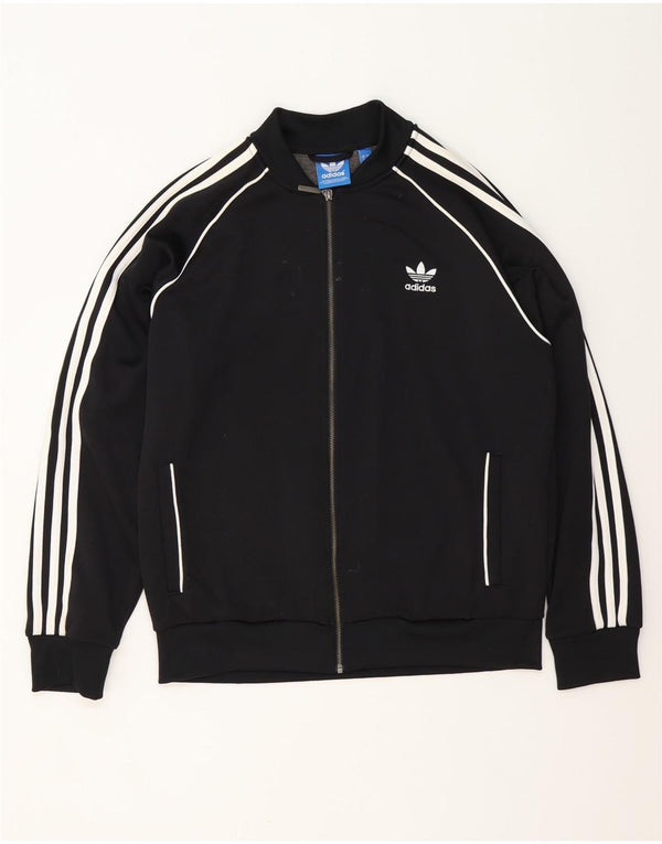 Giacca da ginnastica da uomo Adidas XL nera in poliestere
