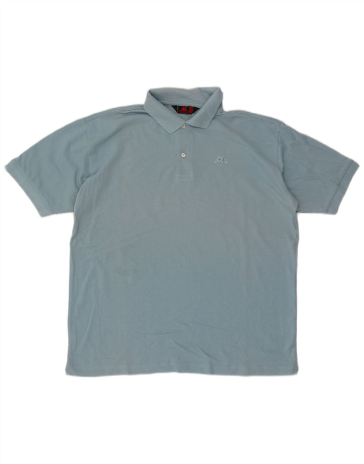 Kappa Mens Polo Shirt XL Blue Cotton