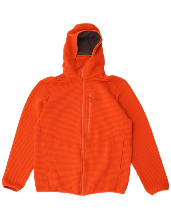 Giacca da tuta da uomo con cappuccio Jack Wolfskin UK 44/46 XL Poliestere arancione