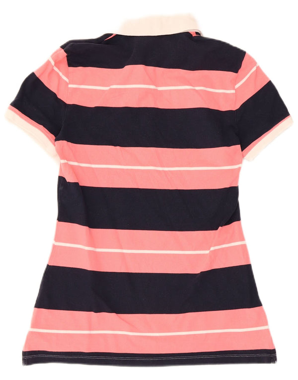 Tommy Hilfiger ženska polo majica UK 12 pamuk srednje ružičaste pruge