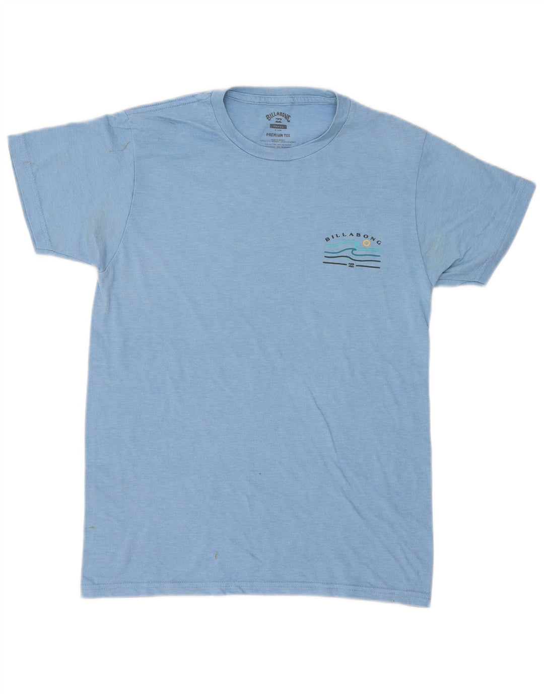 Billabong Mens Graphic T-Shirt Top Small Blue Cotton