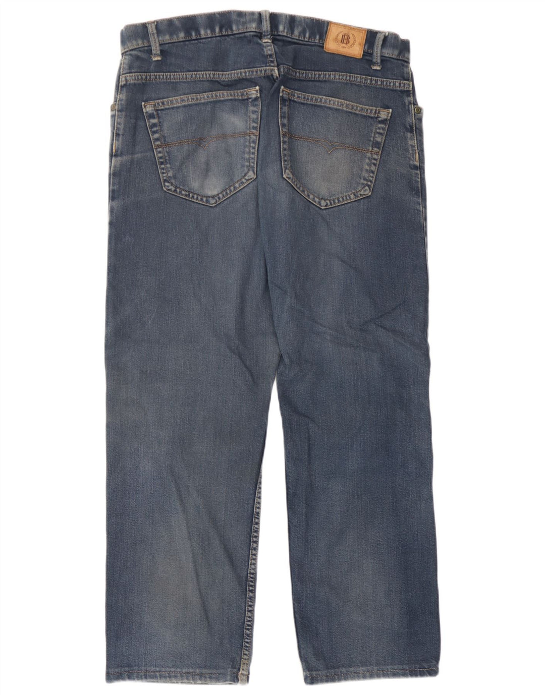 Marks & Spencer Womens Straight Jeans W34 L25 Blue Cotton