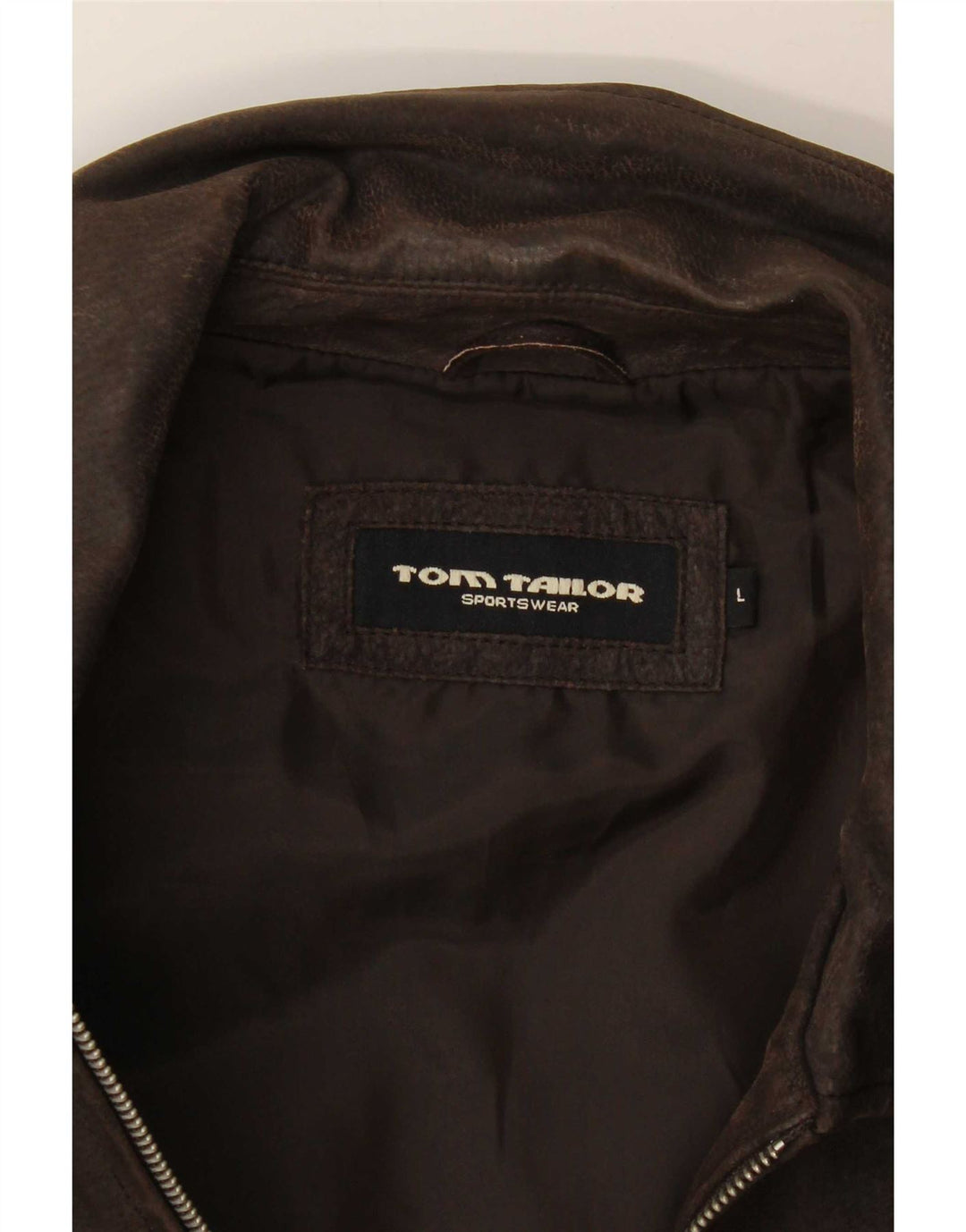 Tom Tailor Ανδρικό Δερμάτινο Μπουφάν UK 40 Large Brown