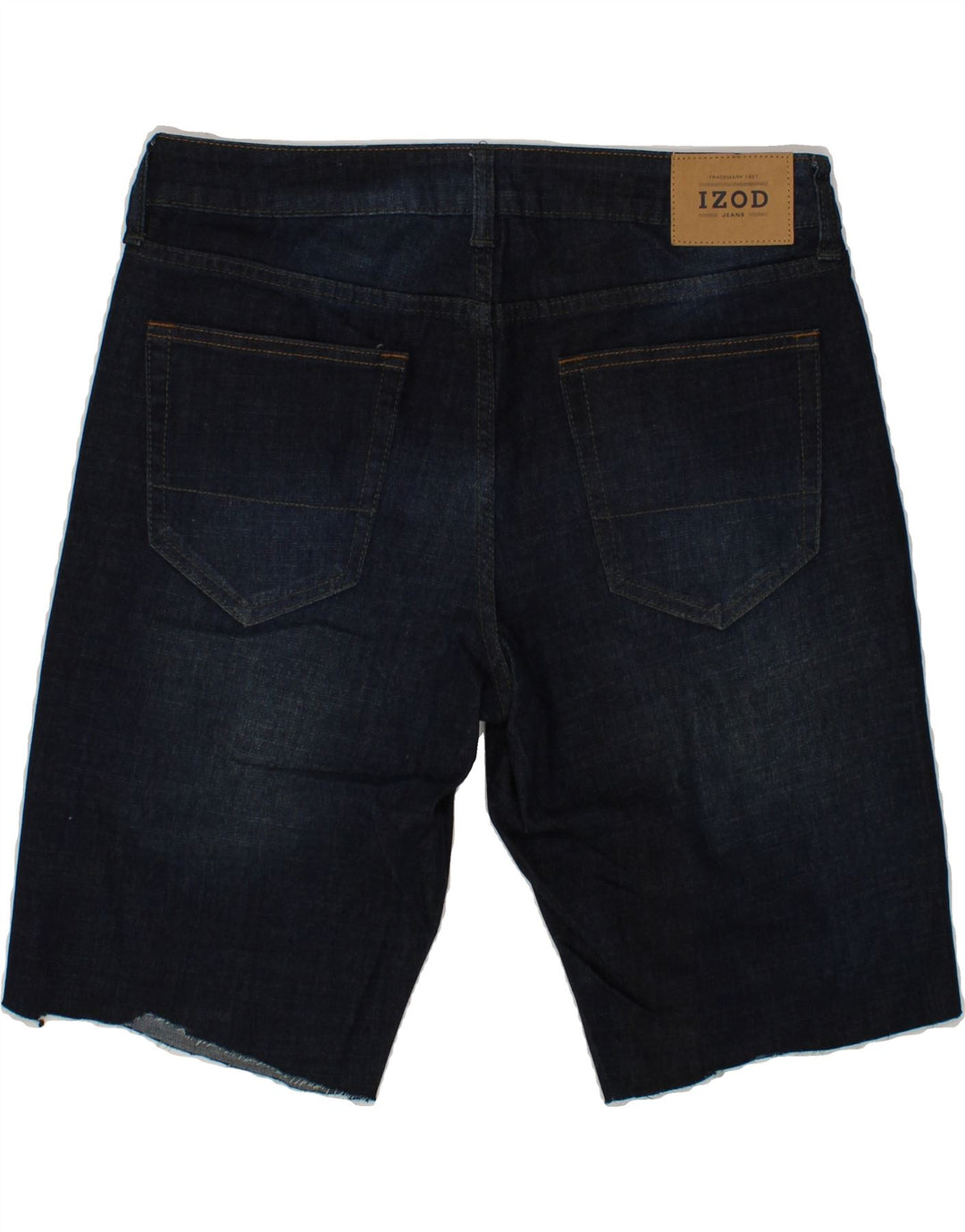 IZOD Mens Comfort Fit Denim Shorts W32 Medium Navy Blue Cotton Vintage Izod and Second-Hand Izod from Messina Hembry 