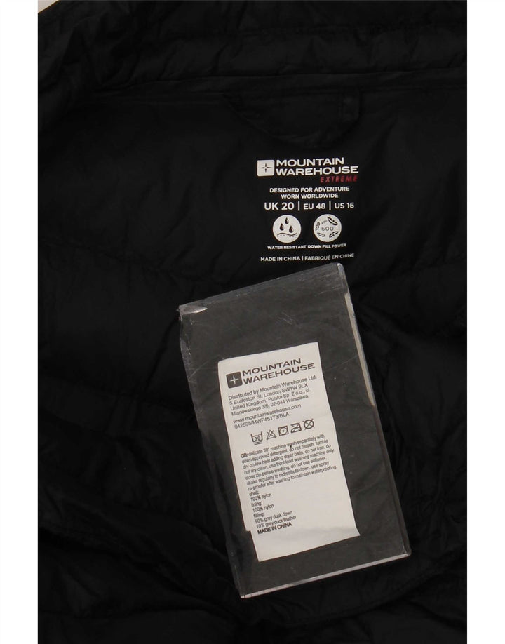 Mountain Warehouse Veste rembourrée pour femme UK 20 2XL Nylon noir