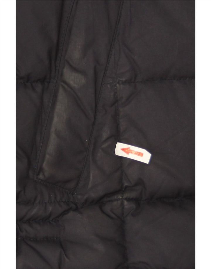 Fay Mens Padded Coat UK 42 XL Navy Blue Polyester