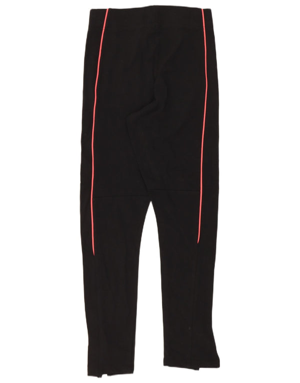 Adidas Damen Leggings UK 8/10 Small Schwarz Baumwolle Sport