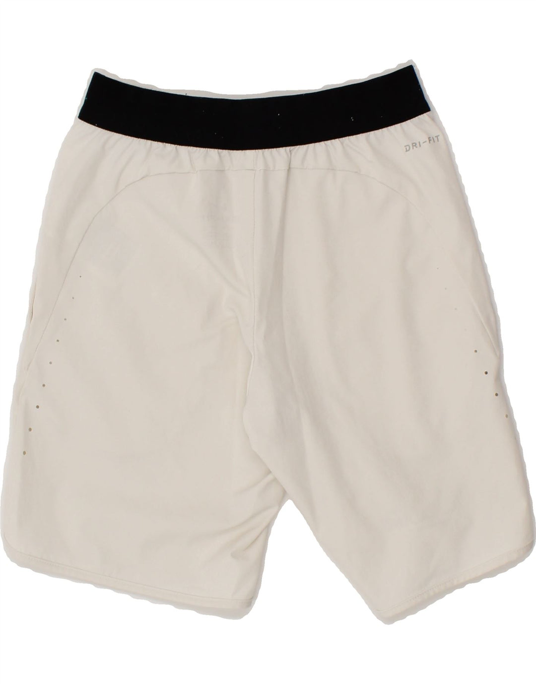 NIKE Boys Dri Fit Sport Shorts 8-9 Years White Colourblock Polyester Vintage Nike and Second-Hand Nike from Messina Hembry 