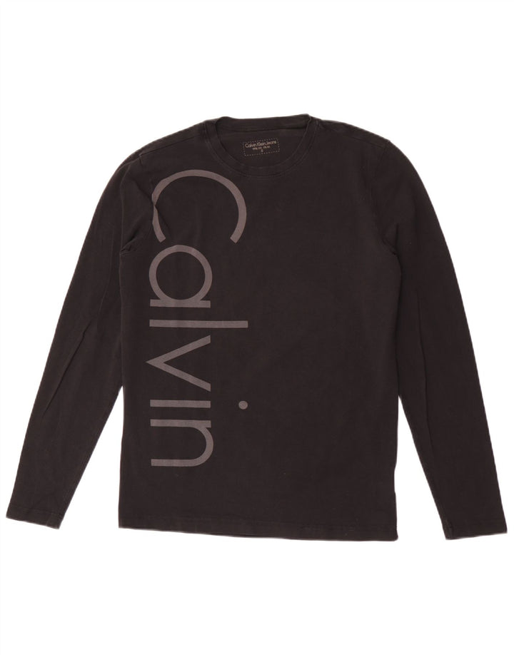 Calvin Klein Jeans Herren Graphic Top Langarm Small Schwarz