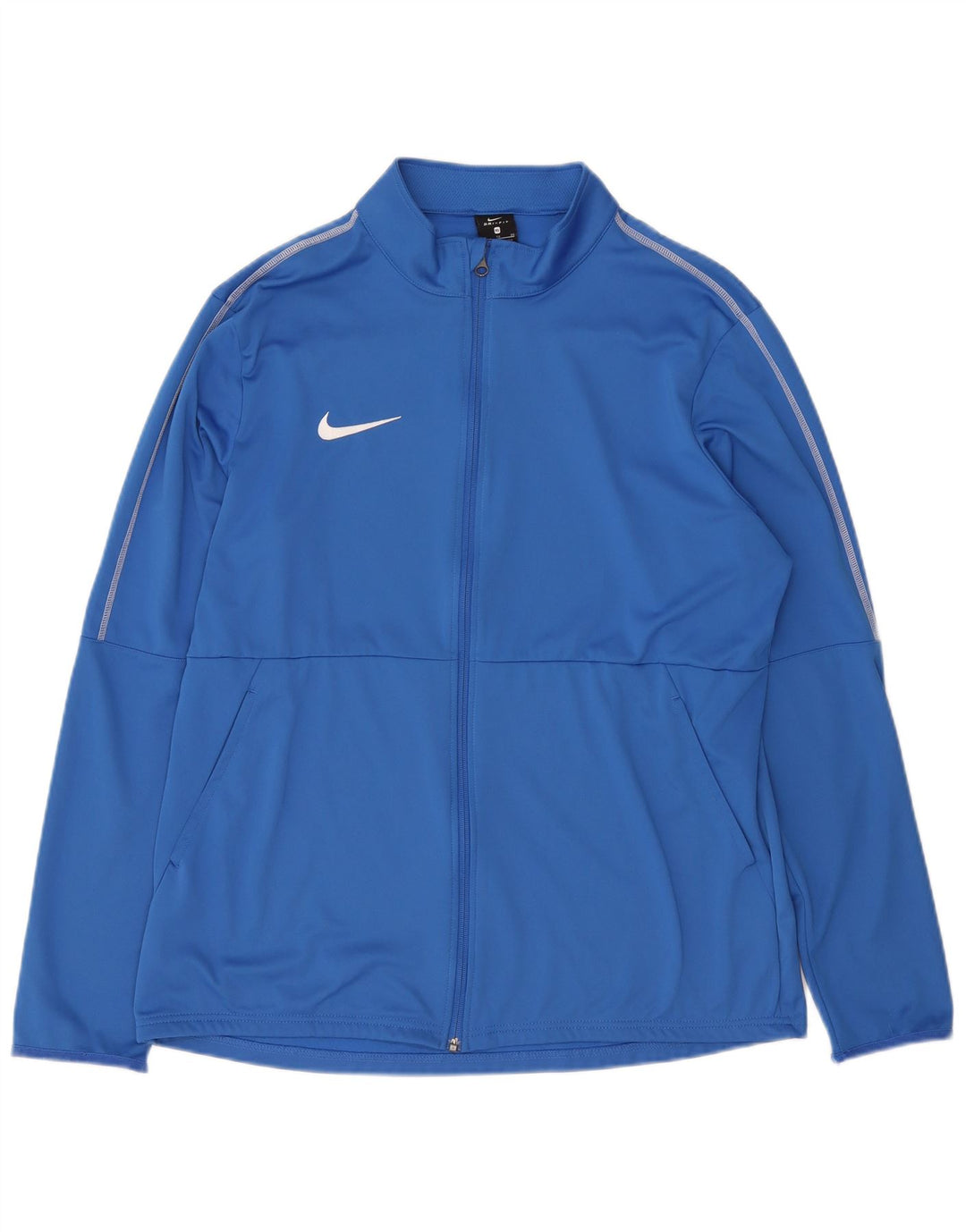 Nike Mens Dri Fit Tracksuit Top Jacket XL Blue Polyester