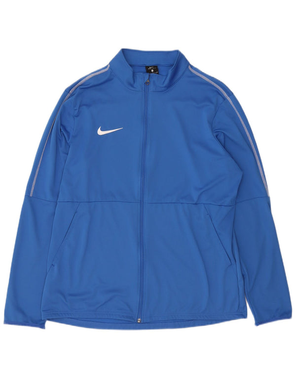 Nike herre Dri Fit træningsdragt topjakke XL blå polyester